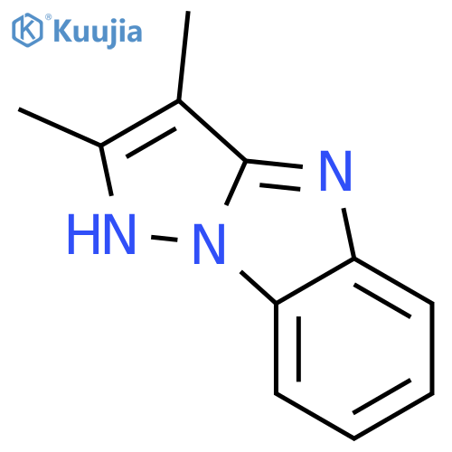 4H-Pyrazolo[1,5-a]benzimidazole,2,3-dimethyl- structure