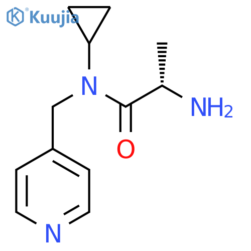 (S)-2-Amino-N-cyclopropyl-N-pyridin-4-ylmethyl-propionamide structure