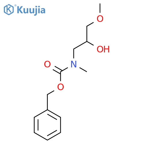 benzyl N-(2-hydroxy-3-methoxypropyl)-N-methylcarbamate structure