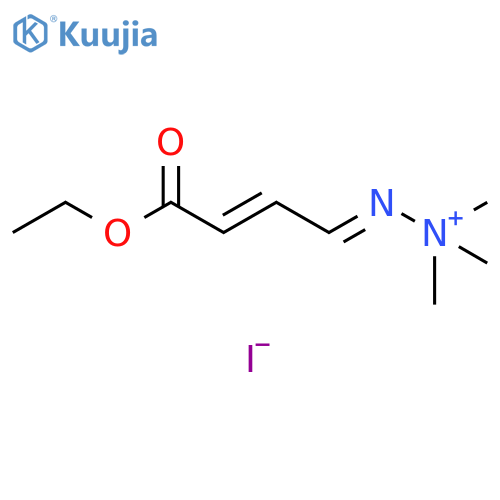 Hydrazinium, 2-(4-ethoxy-4-oxo-2-butenylidene)-1,1,1-trimethyl-, iodide, (,E)- (9CI) structure