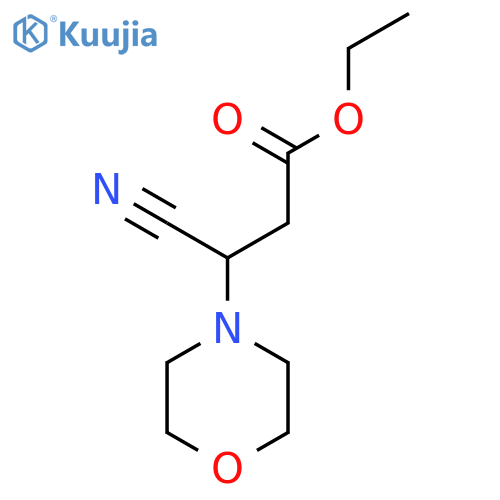 ethyl 3-cyano-3-morpholinopropanoate structure
