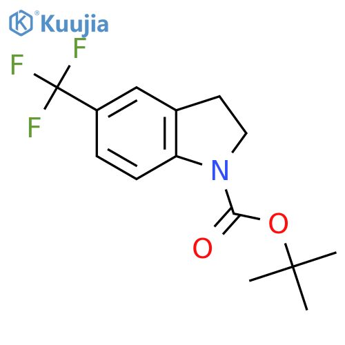 Tert-Butyl 5-(trifluoromethyl)indoline-1-carboxylate structure