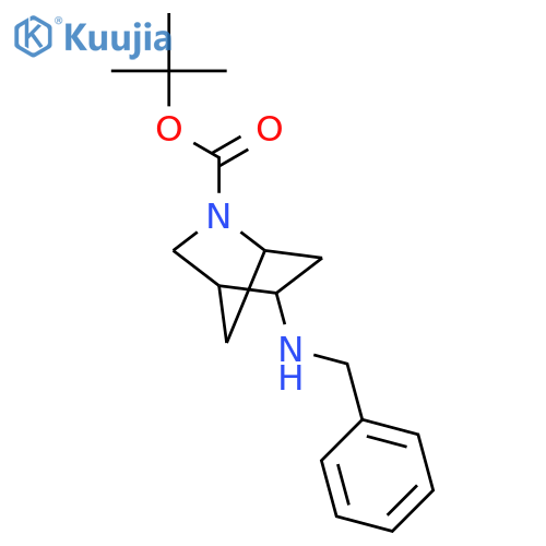 tert-Butyl 5-(benzylamino)-2-azabicyclo[2.2.1]heptane-2-carboxylate structure