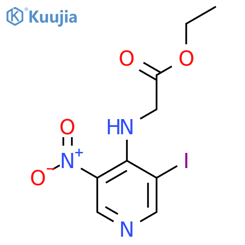 Ethyl 2-((3-iodo-5-nitropyridin-4-YL)amino)acetate structure