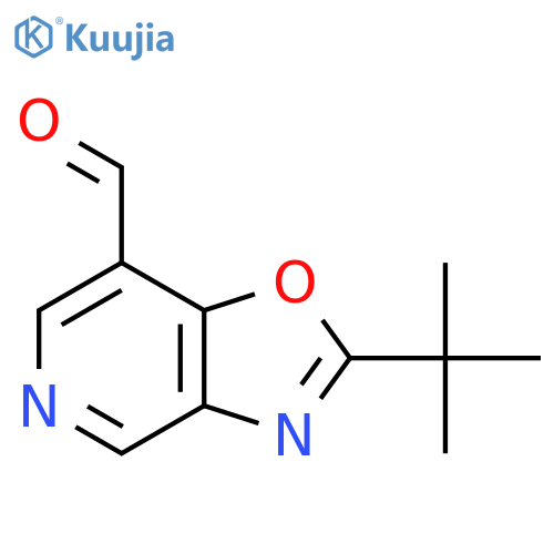2-tert-butyl-[1,3]oxazolo[4,5-c]pyridine-7-carbaldehyde structure