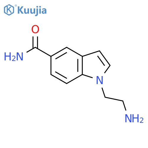 1-(2-aminoethyl)-1H-indole-5-carboxamide structure