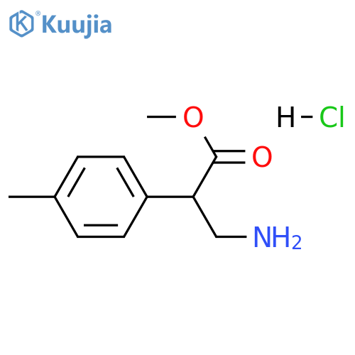 methyl 3-amino-2-(4-methylphenyl)propanoate hydrochloride structure