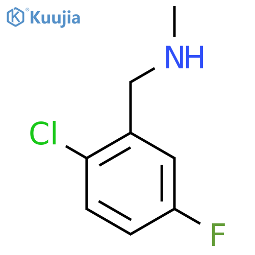(2-chloro-5-fluorophenyl)methyl(methyl)amine structure