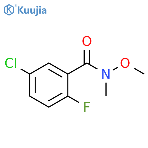 Benzamide, 5-chloro-2-fluoro-N-methoxy-N-methyl- structure