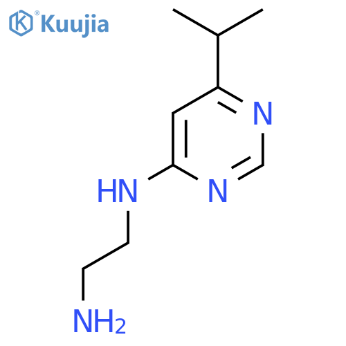 N1-[6-(propan-2-yl)pyrimidin-4-yl]ethane-1,2-diamine structure