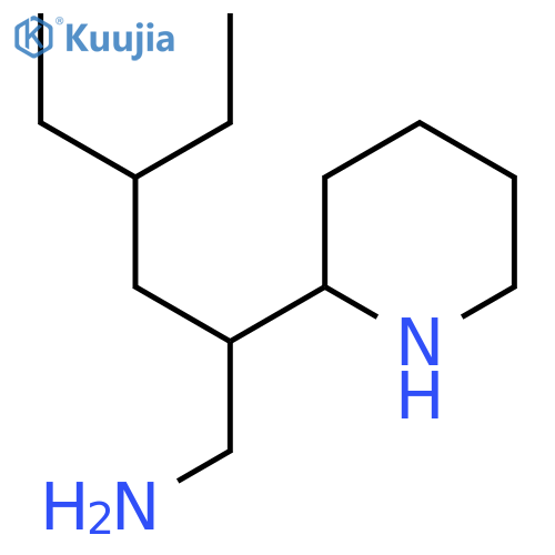 4-Ethyl-2-(piperidin-2-yl)hexan-1-amine structure