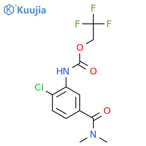 2,2,2-trifluoroethyl N-2-chloro-5-(dimethylcarbamoyl)phenylcarbamate structure