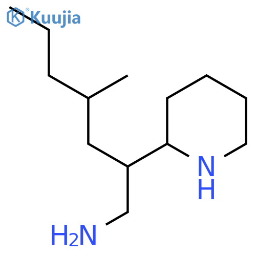 2-Piperidineethanamine, β-(2-methylpentyl)- structure
