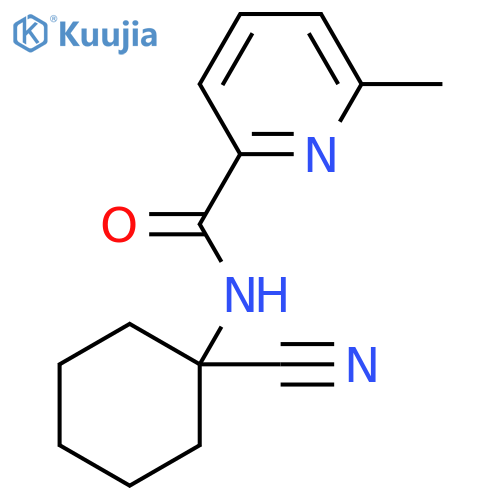 N-(1-Cyanocyclohexyl)-6-methyl-2-pyridinecarboxamide structure