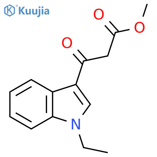 Methyl 3-(1-ethyl-1H-indol-3-yl)-3-oxopropanoate structure