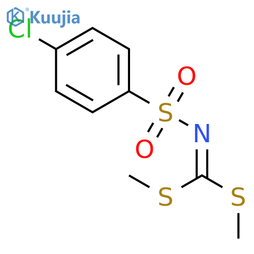 N-Bis(methylsulfanyl)methylidene-4-chlorobenzene-1-sulfonamide structure