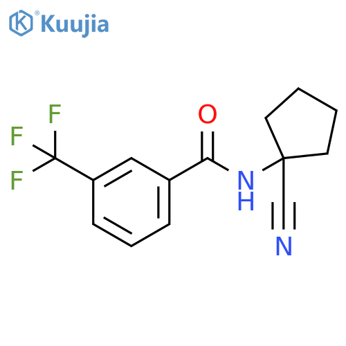 N-(1-Cyanocyclopentyl)-3-(trifluoromethyl)benzamide structure
