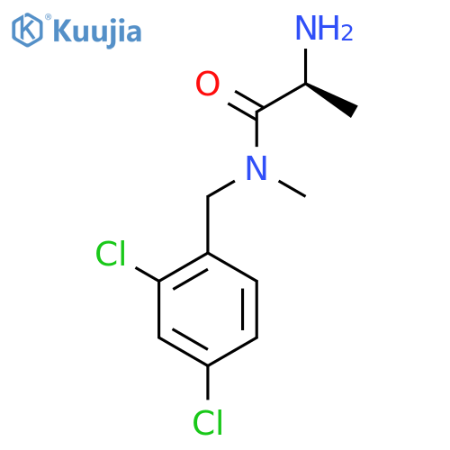 (S)-2-Amino-N-(2,4-dichloro-benzyl)-N-methyl-propionamide structure