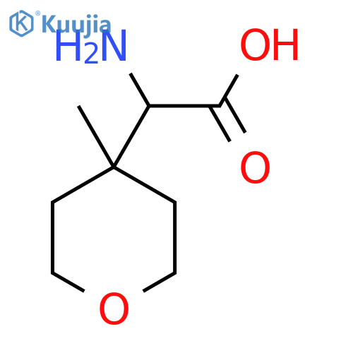 2-amino-2-(4-methyloxan-4-yl)acetic acid structure