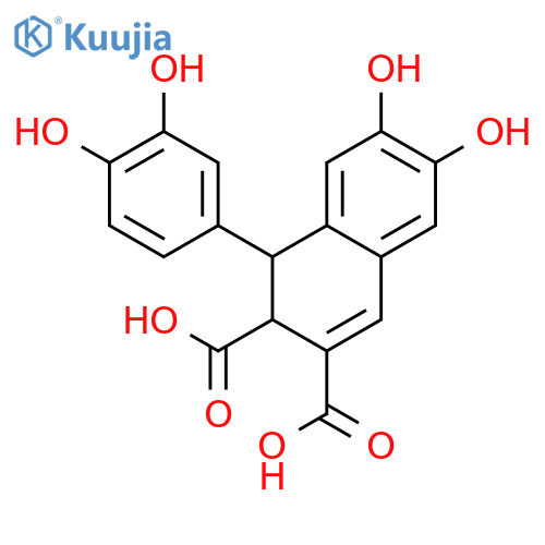 2,3-Naphthalenedicarboxylicacid, 1-(3,4-dihydroxyphenyl)-1,2-dihydro-6,7-dihydroxy- structure