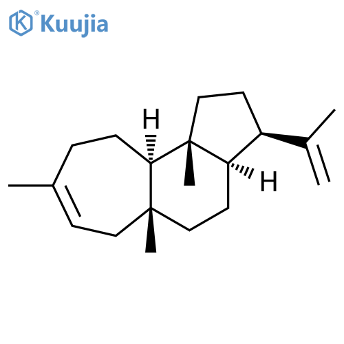 Cyclohept[e]indene, 1,2,3,3a,4,5,5a,6,9,10,10a,10b-dodecahydro-5a,8,10b-trimethyl-3-(1-methylethenyl)-, (3R,3aR,5aR,10aR,10bR)- structure