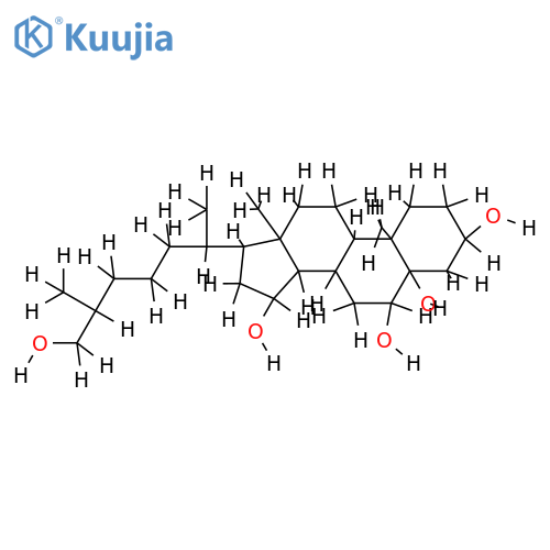 (3beta, 5alpha, 6beta, 15alpha, 25S)-Cholestane-3, 5, 6, 15, 25-pentol structure