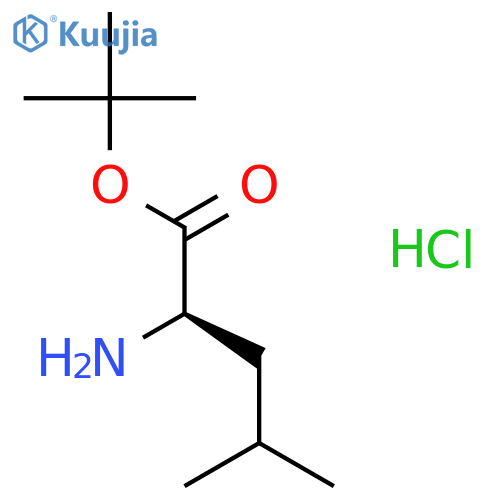 tert-Butyl D-leucinate hydrochloride structure