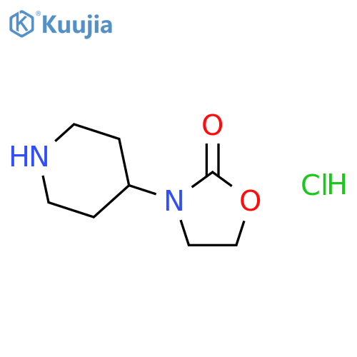 3-(piperidin-4-yl)oxazolidin-2-one hydrochloride structure