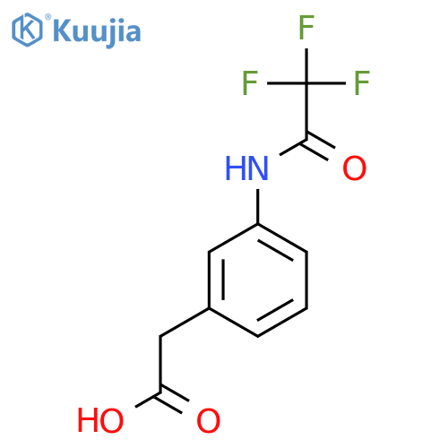 2-(3-(2,2,2-Trifluoroacetamido)phenyl)acetic acid structure