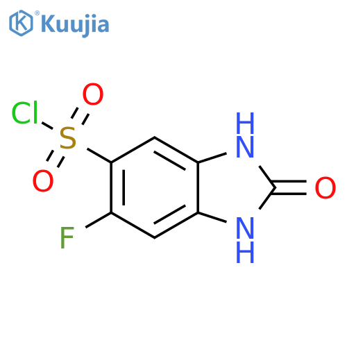 6-fluoro-2-oxo-2,3-dihydro-1H-benzimidazole-5-sulfonyl chloride structure
