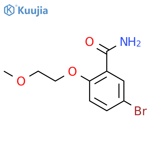 5-Bromo-2-(2-methoxyethoxy)-benzamide structure