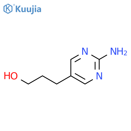 3-(2-aminopyrimidin-5-yl)propan-1-ol structure