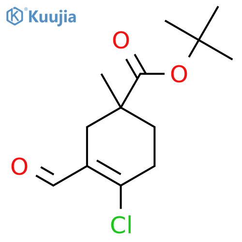 3-Cyclohexene-1-carboxylic acid, 4-chloro-3-formyl-1-methyl-, 1,1-dimethylethyl ester structure