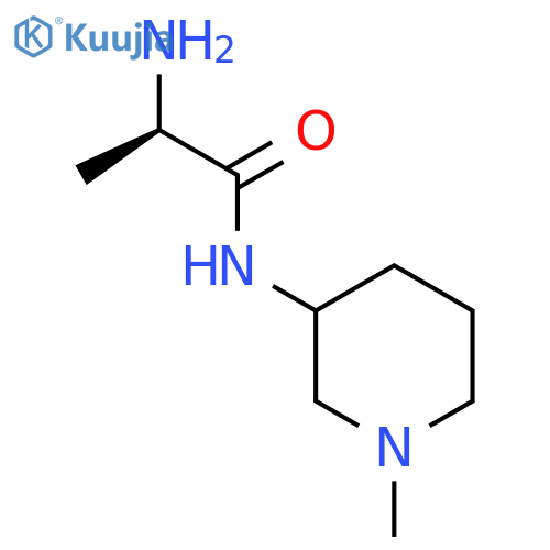 (2R)-2-Amino-N-(1-methylpiperidin-3-yl)propanamide structure