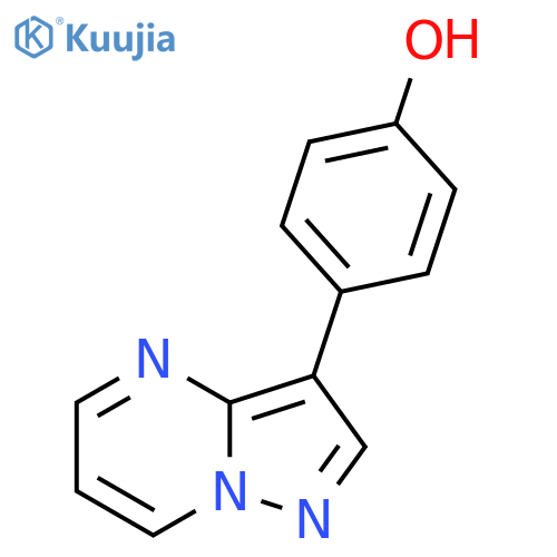 4-Pyrazolo[1,5-a]pyrimidin-3-ylphenol structure