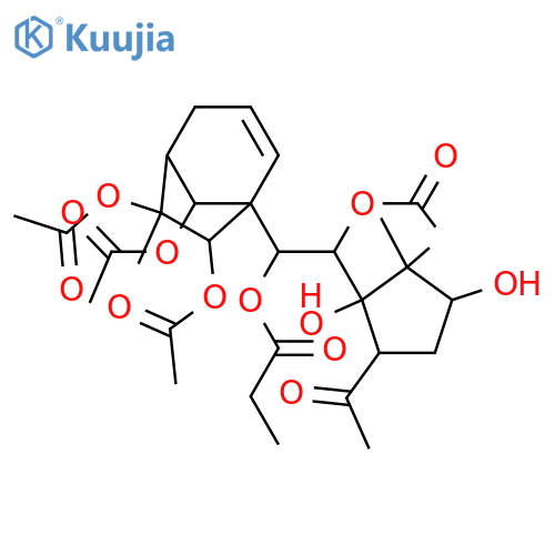3,5,6,7,14,15,16-Heptahydroxy-9,10-seco-9(11)-grayanotaxen-10-one; (1α,3α,5β,6β,7α,14β,15α,16α)-form, 7-Propanoyl, 6,14,15,16-tetra-Ac structure