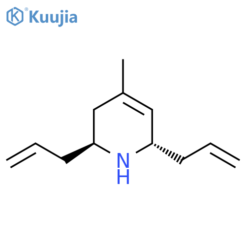 rac-(2S,6S)-2,6-diallyl-4-methyl-1,2,3,6-tetrahydropyridine structure