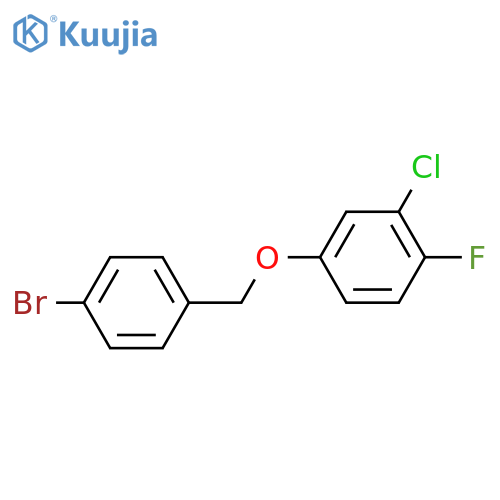4-[(4-bromophenyl)methoxy]-2-chloro-1-fluorobenzene structure