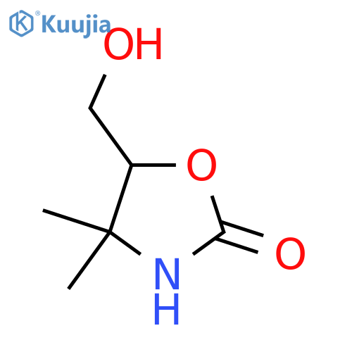2-Oxazolidinone, 5-(hydroxymethyl)-4,4-dimethyl- structure