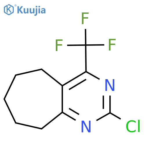 2-Chloro-4-(trifluoromethyl)-6,7,8,9-tetrahydro-5H-cyclohepta[d]pyrimidine structure