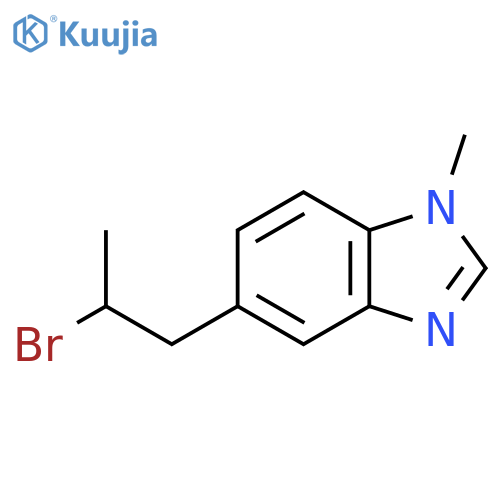 5-(2-bromopropyl)-1-methyl-1H-1,3-benzodiazole structure