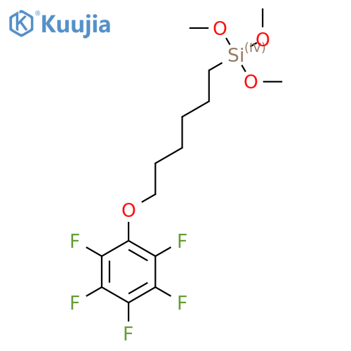 Benzene, 1,2,3,4,5-pentafluoro-6-[[6-(trimethoxysilyl)hexyl]oxy]- structure