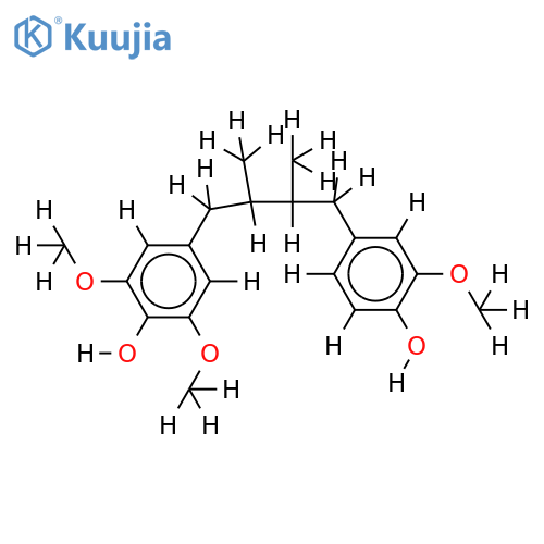 (+)-(8S,8'R)-4,4'-dihydroxy-3,3',5'-trimethoxylignan structure