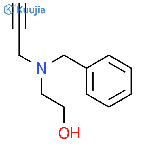 Ethanol,2-[(phenylmethyl)-2-propyn-1-ylamino]- structure
