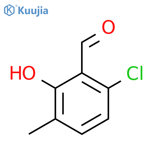 6-chloro-2-hydroxy-3-methylbenzaldehyde structure