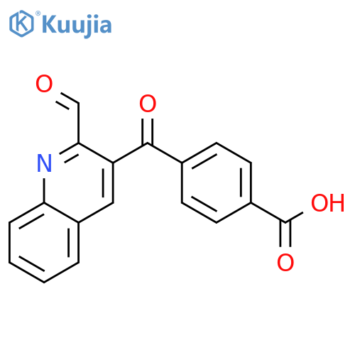 Benzoic acid,4-[(2-formyl-3-quinolinyl)carbonyl]- structure