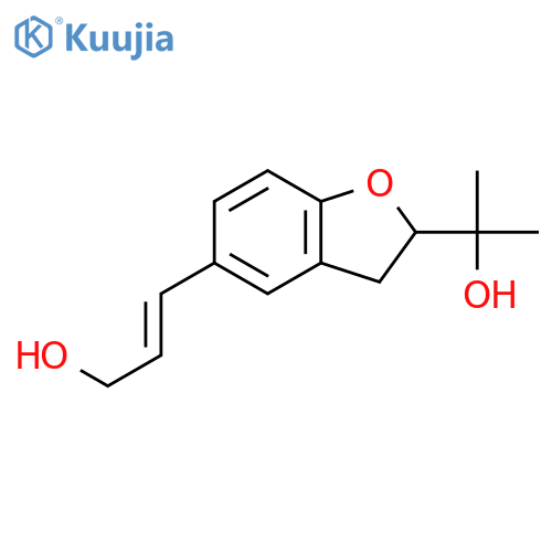 (2E)-3-[(2S)-2,3-dihydro-2-(2-hydroxypropan-2-yl)-1-benzofuran-5-yl]prop-2-en-1-ol structure