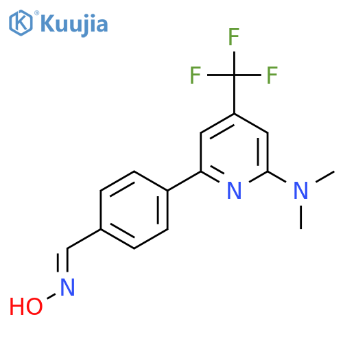 4-(6-Dimethylamino-4-trifluoromethyl-pyridin-2-yl)-benzaldehyde oxime structure