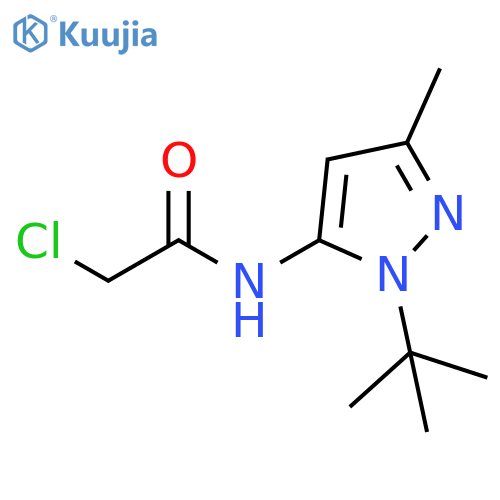 N-(1-tert-butyl-3-methyl-1H-pyrazol-5-yl)-2-chloroacetamide structure