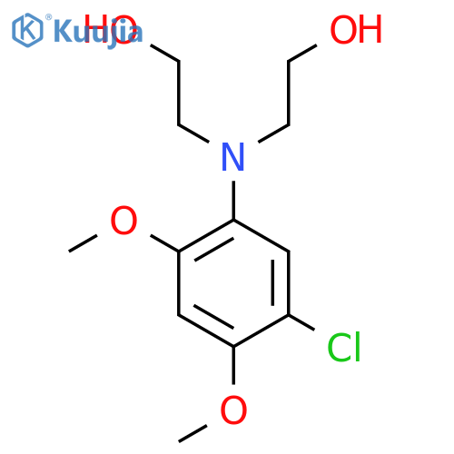 2-(5-chloro-2,4-dimethoxyphenyl)(2-hydroxyethyl)aminoethan-1-ol structure